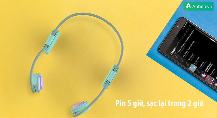 tai nghe myFirst Headphones BC Wireless cho thời gian sử dụng 5 giờ