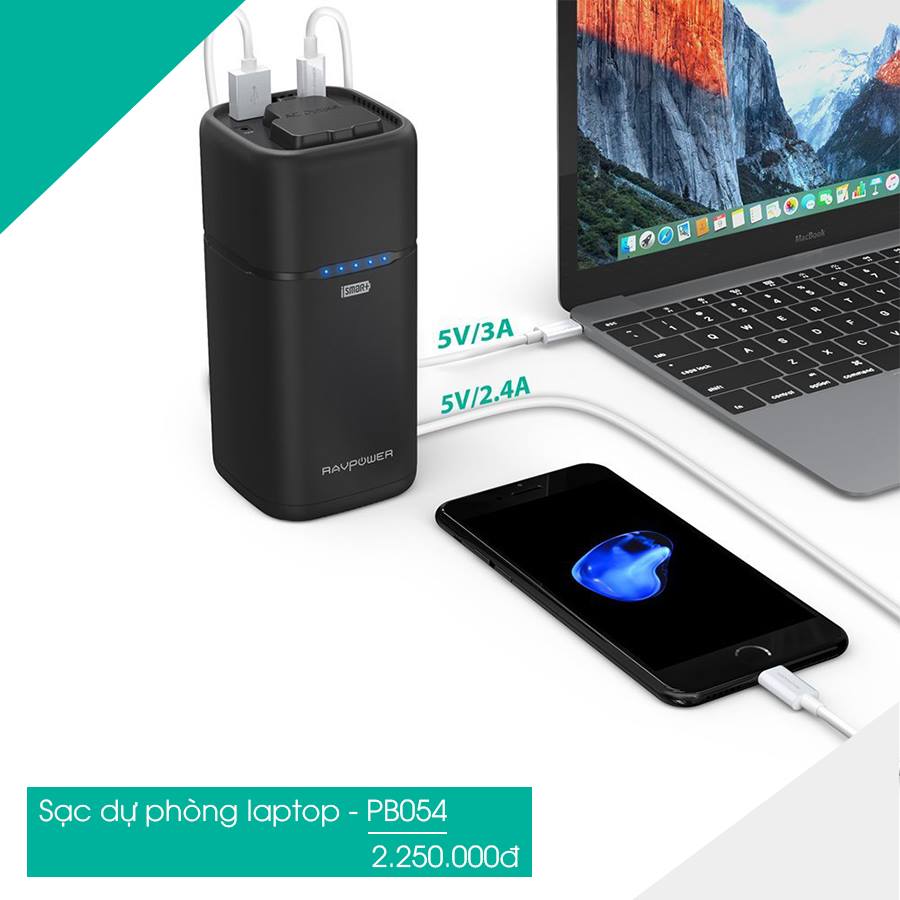 Sạc dự phòng cho Laptop RAvpower