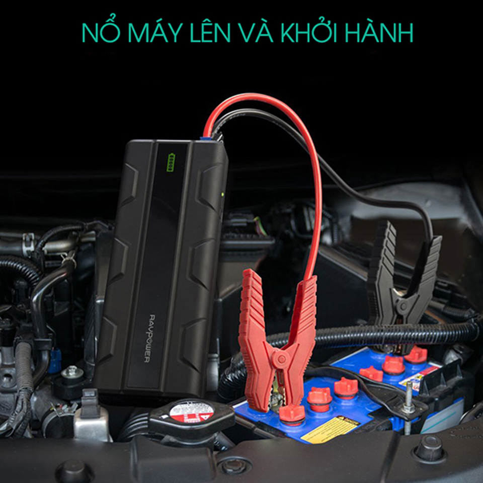 Sạc dự phòng kiêm kích nổ ô tô Ravpower PB063