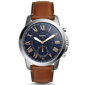 Đồng hồ thông minh Fossil Hybrid FTW1122 - GRANT LIGHT BROWN LEATHER