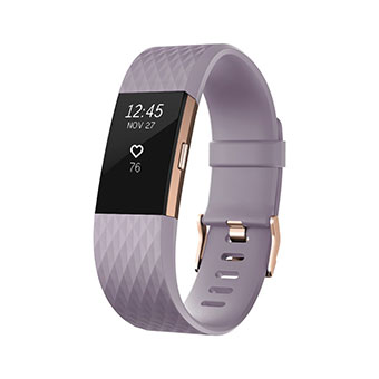 Vòng tay thông minh Fitbit Charge 2 Lavender Rose Gold chính hãng-size S/L